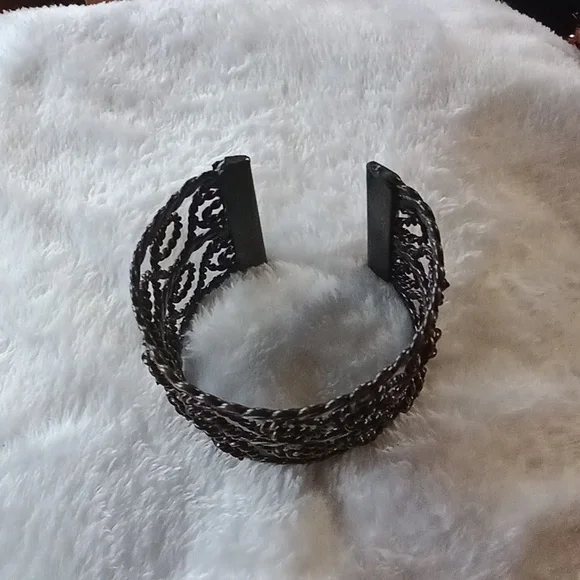 315. SWIRLY BRACELET BANGLE METAL GORGEOUS - Picture 3 of 6